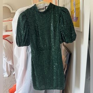 Green sequence Camila Coelho mini dress